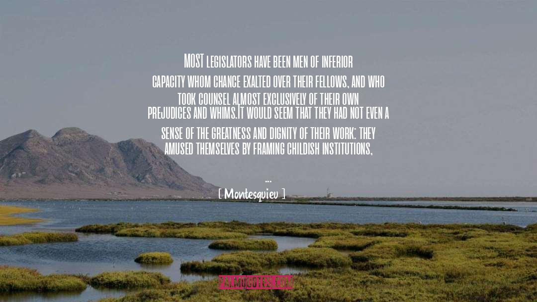 Framing quotes by Montesquieu