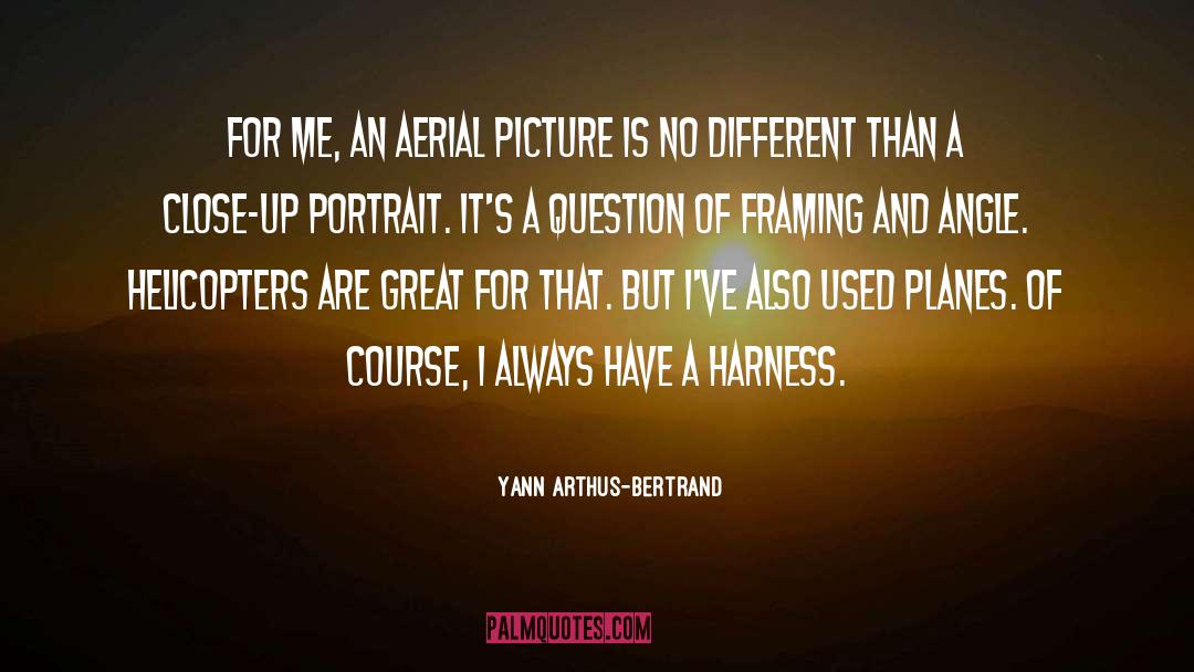 Framing quotes by Yann Arthus-Bertrand