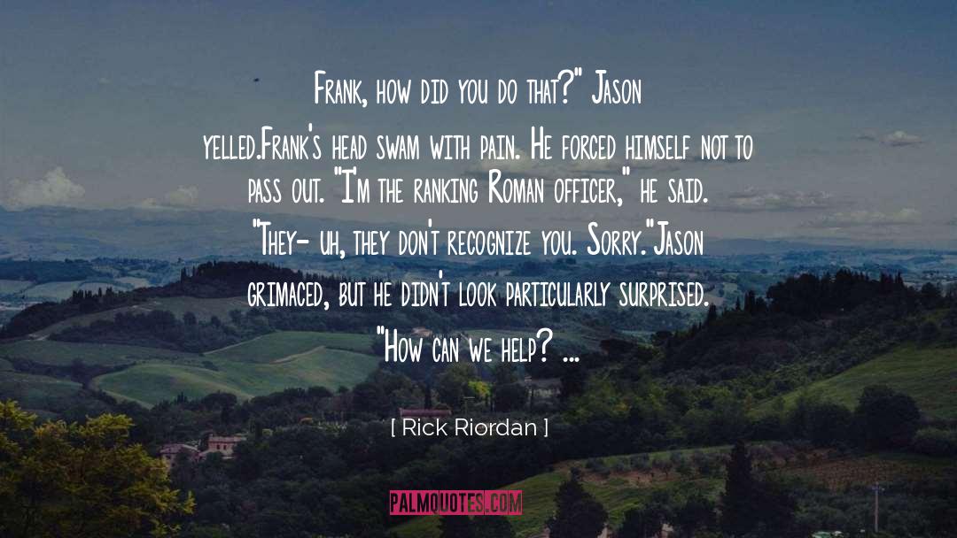 Frank Randall quotes by Rick Riordan