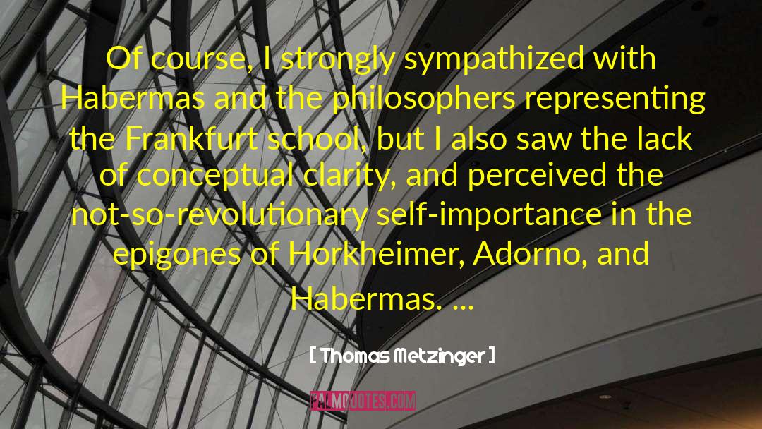 Frankfurt quotes by Thomas Metzinger