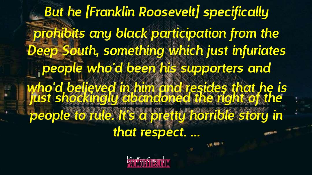 Franklin Roosevelt quotes by Geoffrey Cowan