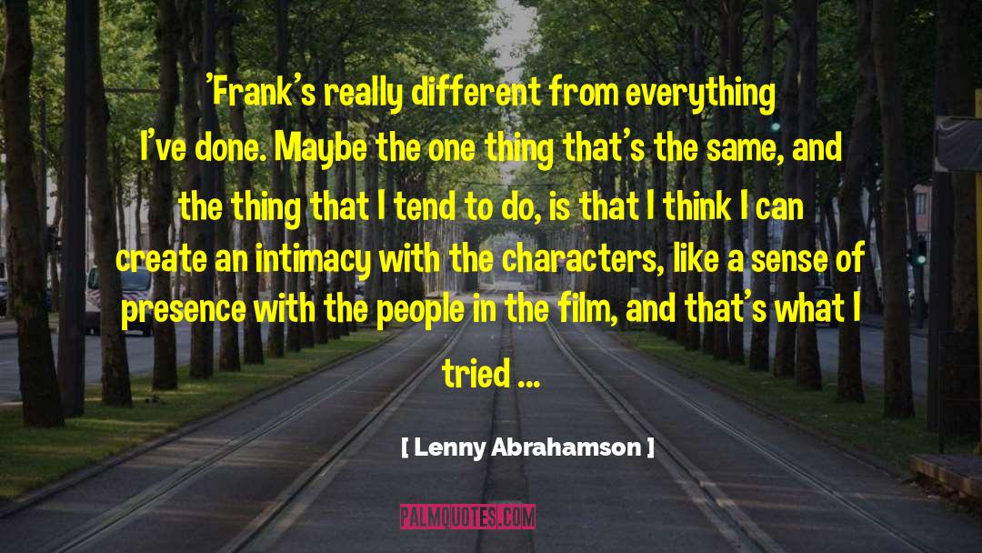 Franks quotes by Lenny Abrahamson