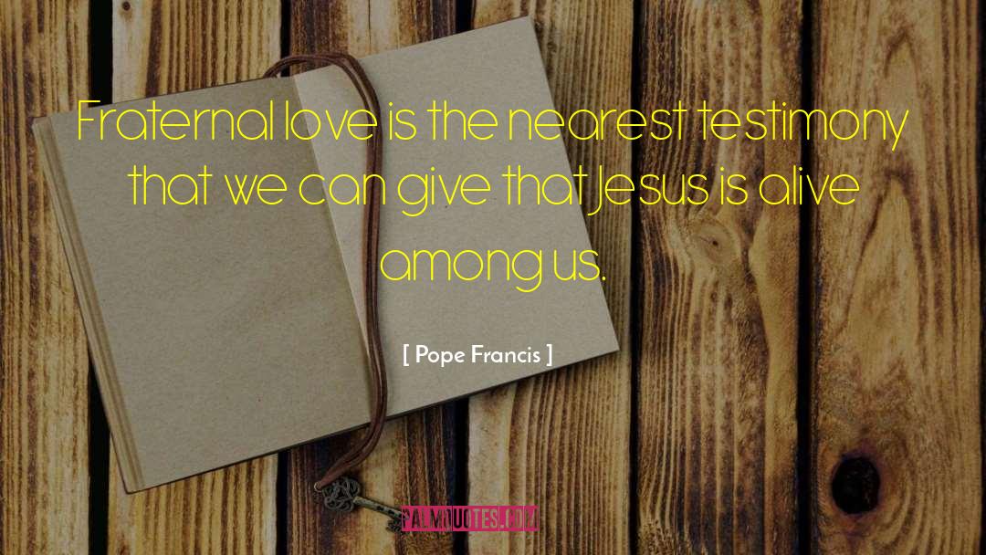Fraternal quotes by Pope Francis