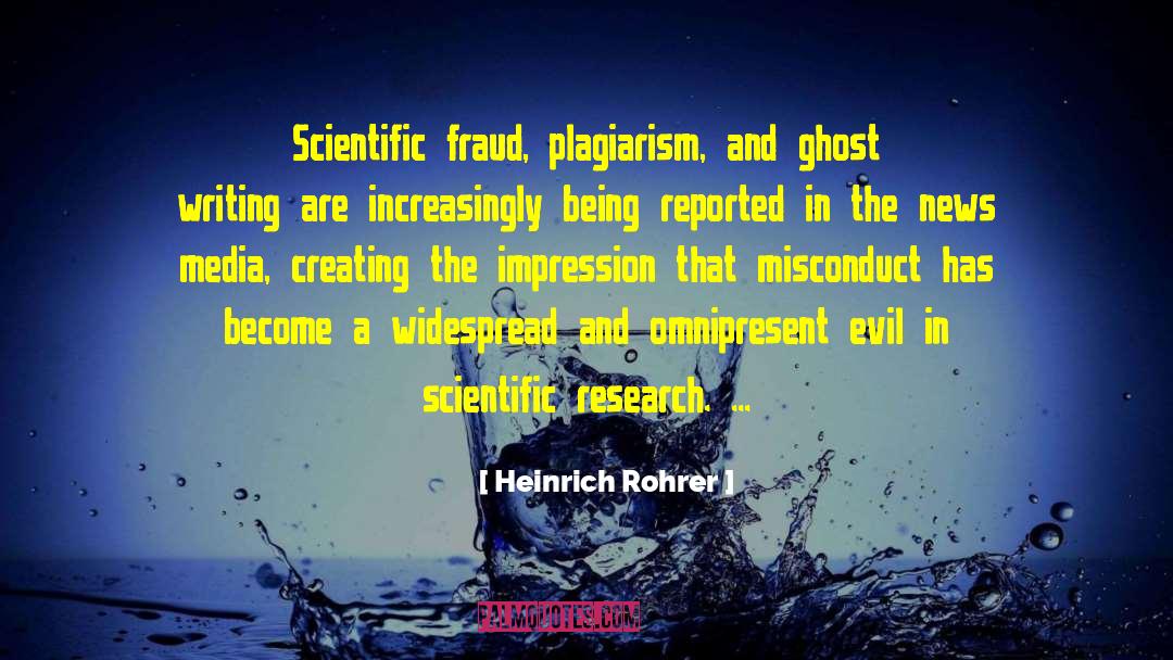 Fraud quotes by Heinrich Rohrer