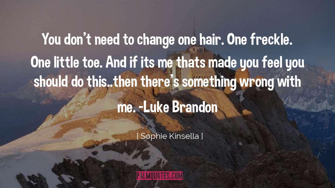 Freckle quotes by Sophie Kinsella