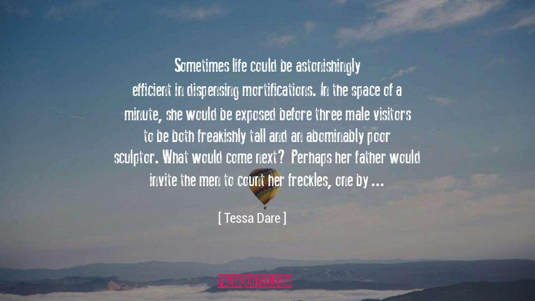 Freckles quotes by Tessa Dare