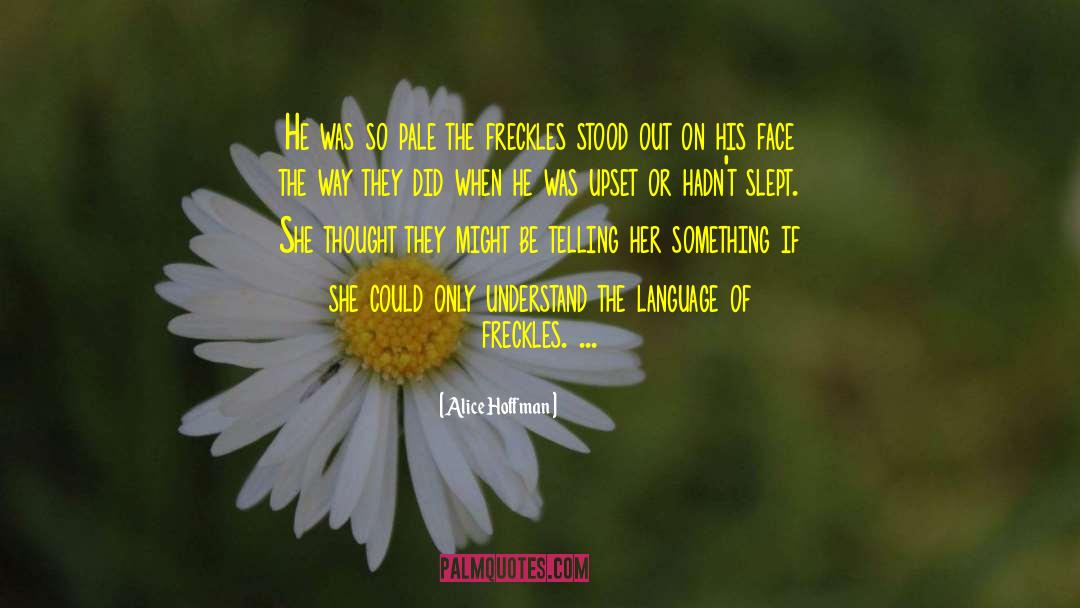 Freckles quotes by Alice Hoffman