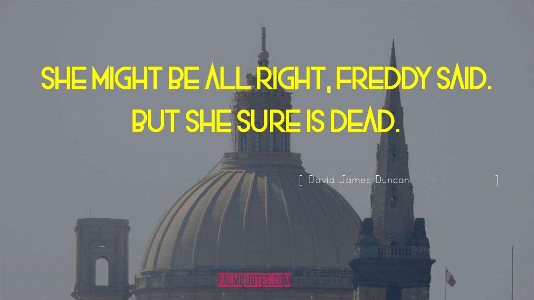 Freddy quotes by David James Duncan