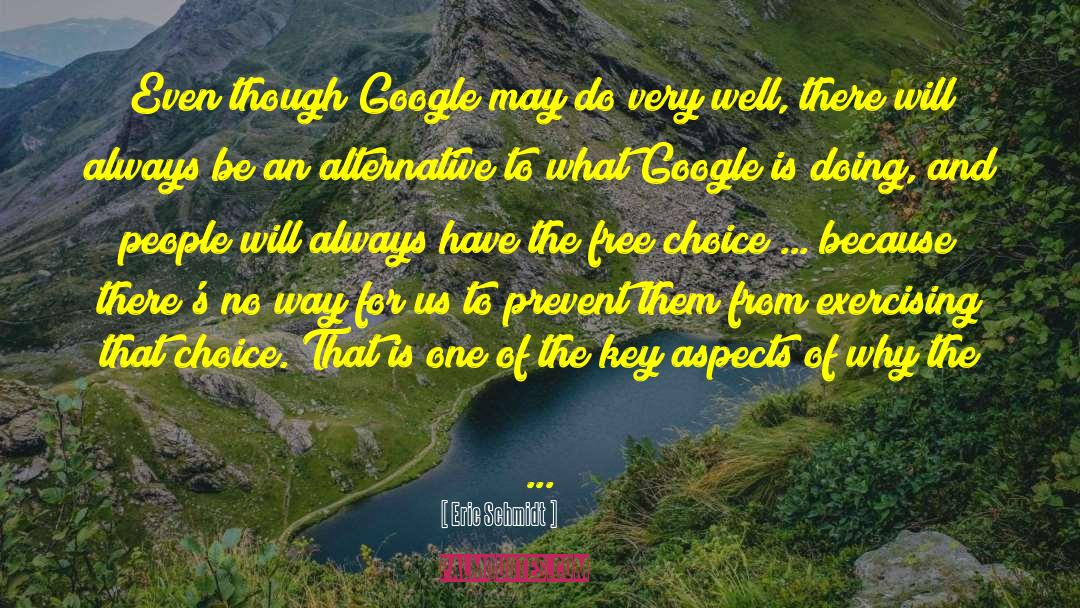 Free Choice quotes by Eric Schmidt