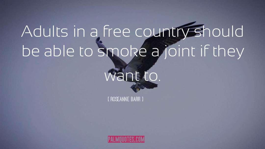 Free Country quotes by Roseanne Barr