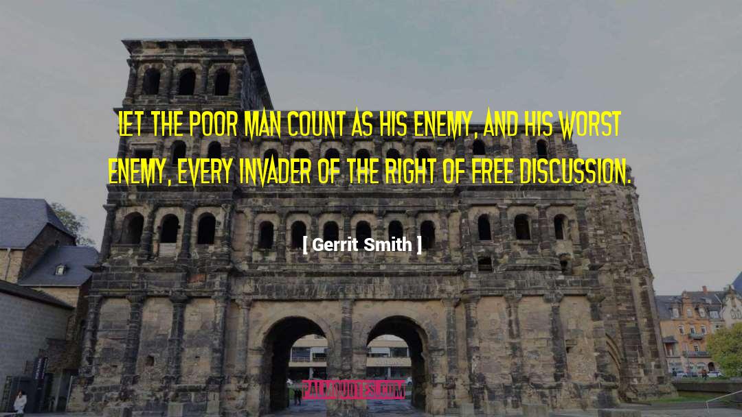 Free Discussion quotes by Gerrit Smith
