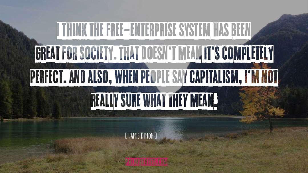 Free Enterprise System quotes by Jamie Dimon