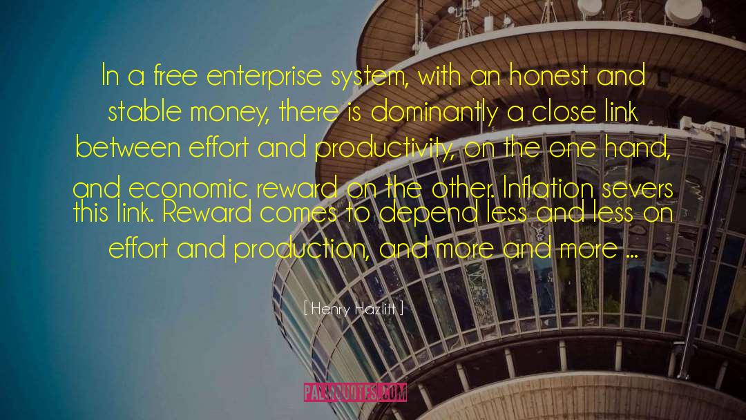 Free Enterprise System quotes by Henry Hazlitt