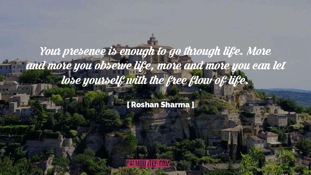 Free Flow quotes by Roshan Sharma