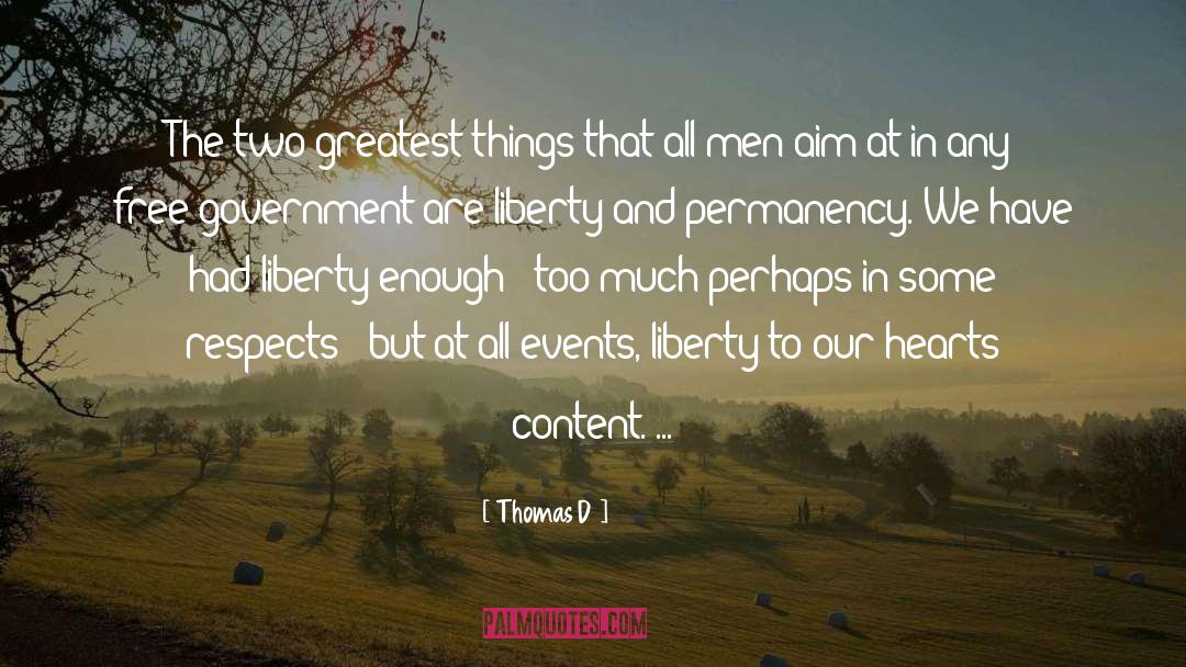 Free Government quotes by Thomas D