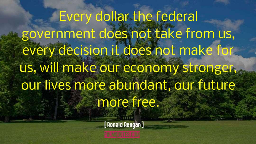 Free Government quotes by Ronald Reagan