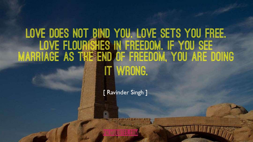 Free Love quotes by Ravinder Singh