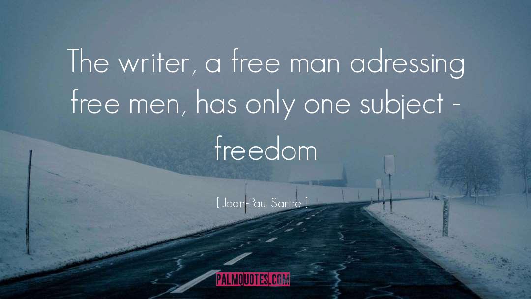 Free Man quotes by Jean-Paul Sartre