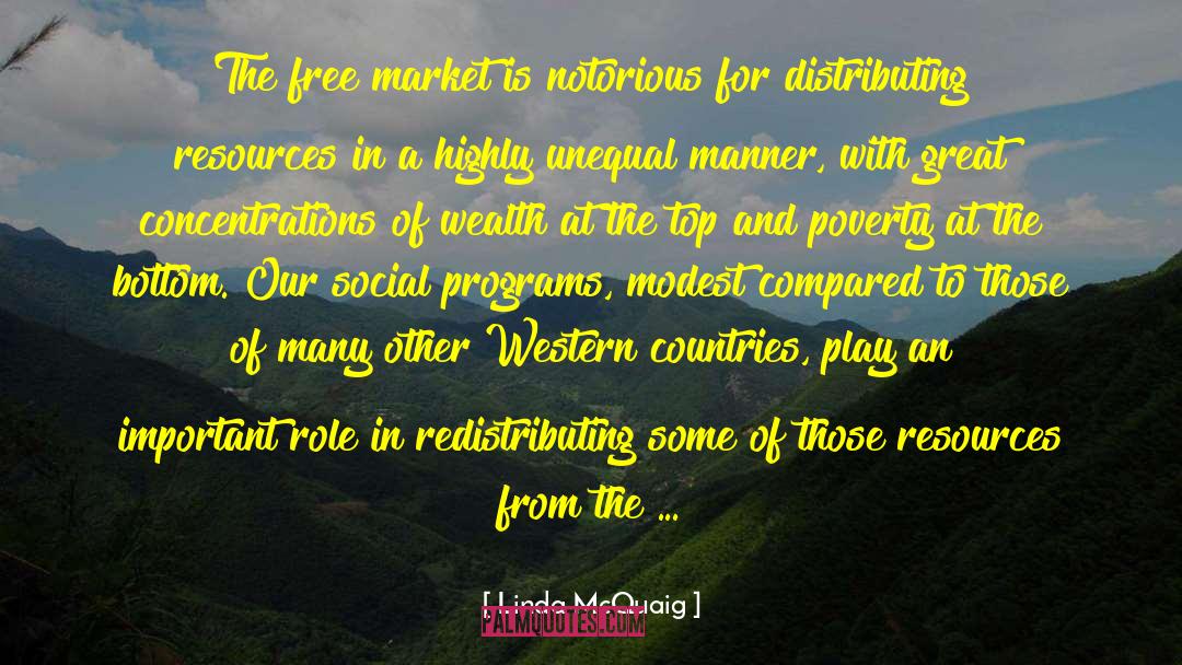 Free Market Ideology quotes by Linda McQuaig