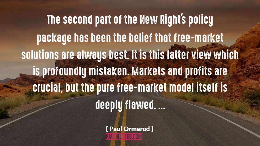 Free Market quotes by Paul Ormerod