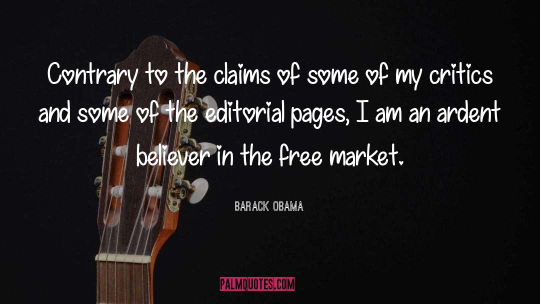 Free Market quotes by Barack Obama