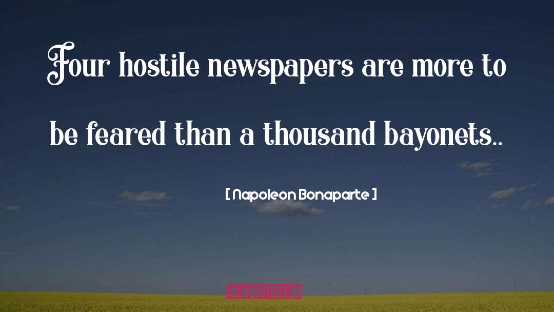 Free Press quotes by Napoleon Bonaparte