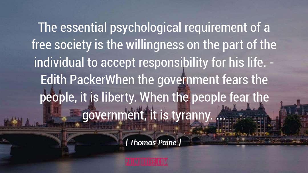 Free Society quotes by Thomas Paine