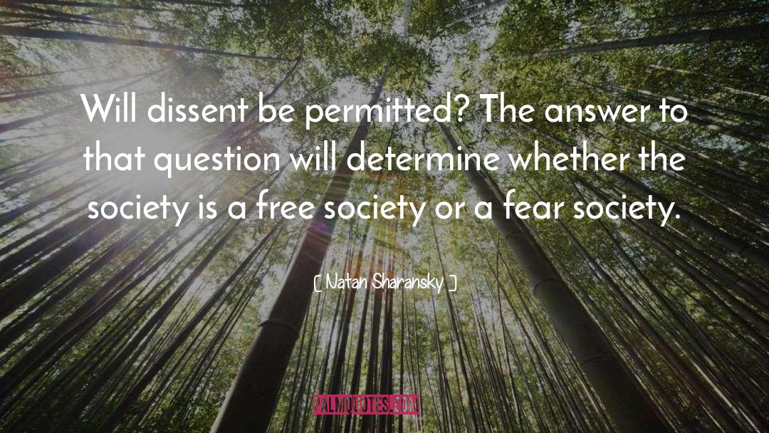 Free Society quotes by Natan Sharansky