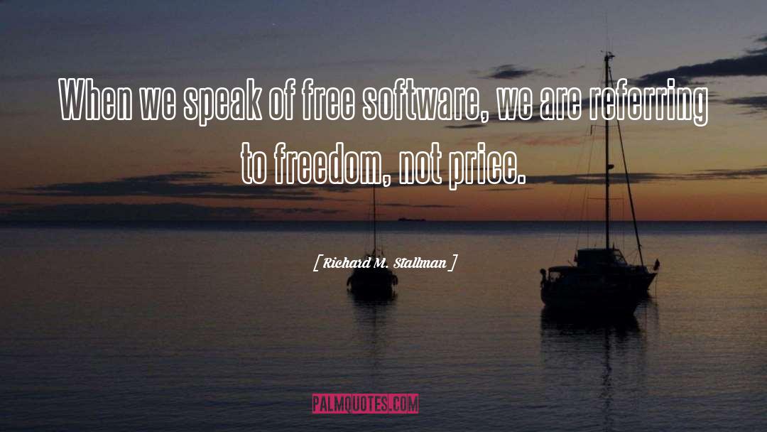Free Software quotes by Richard M. Stallman