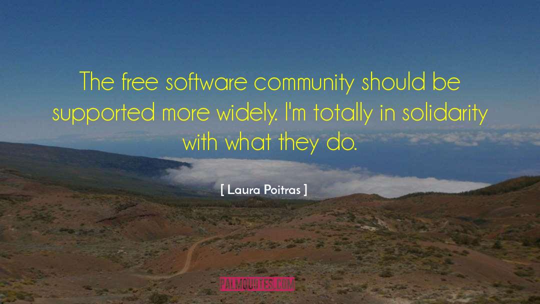 Free Software quotes by Laura Poitras
