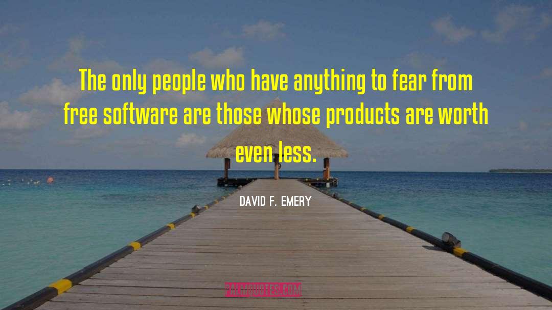 Free Software quotes by David F. Emery