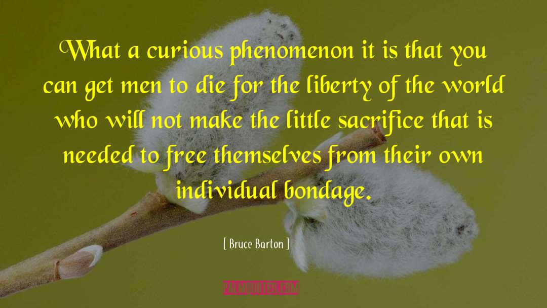 Free Thinker quotes by Bruce Barton