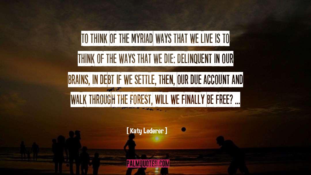 Free Thinking quotes by Katy Lederer