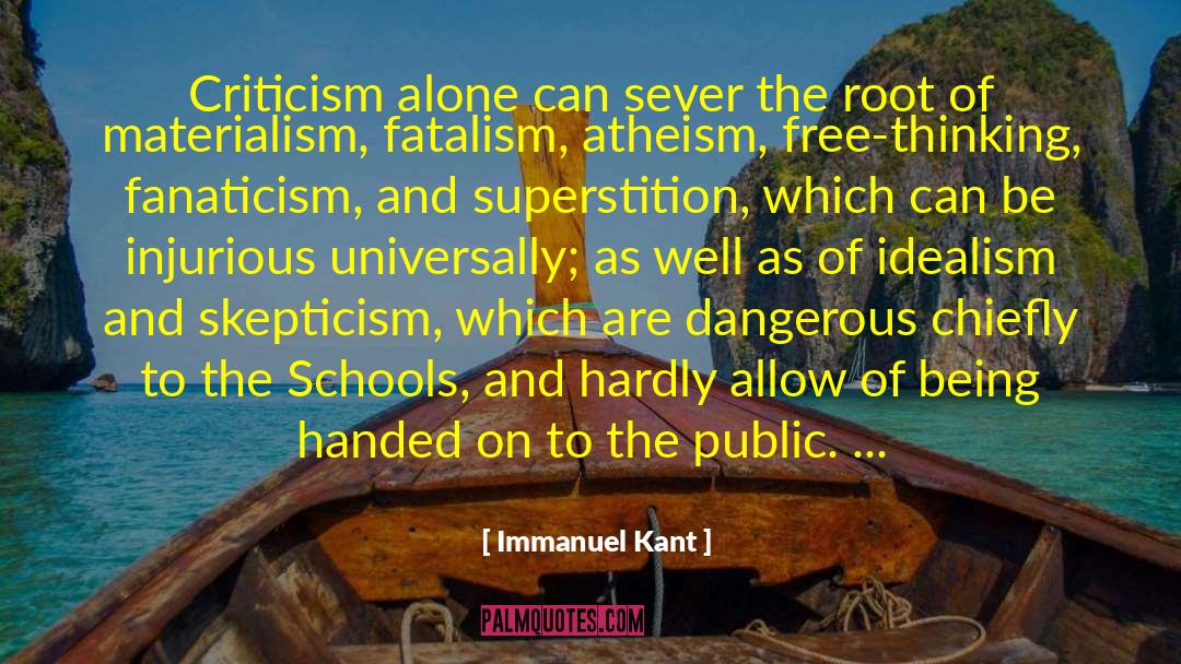 Free Thinking quotes by Immanuel Kant