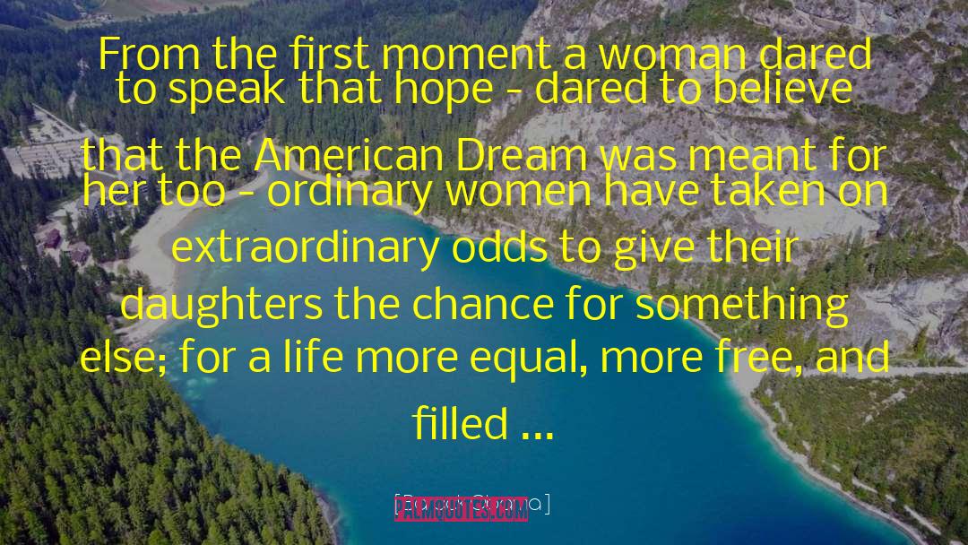 Free Woman quotes by Barack Obama