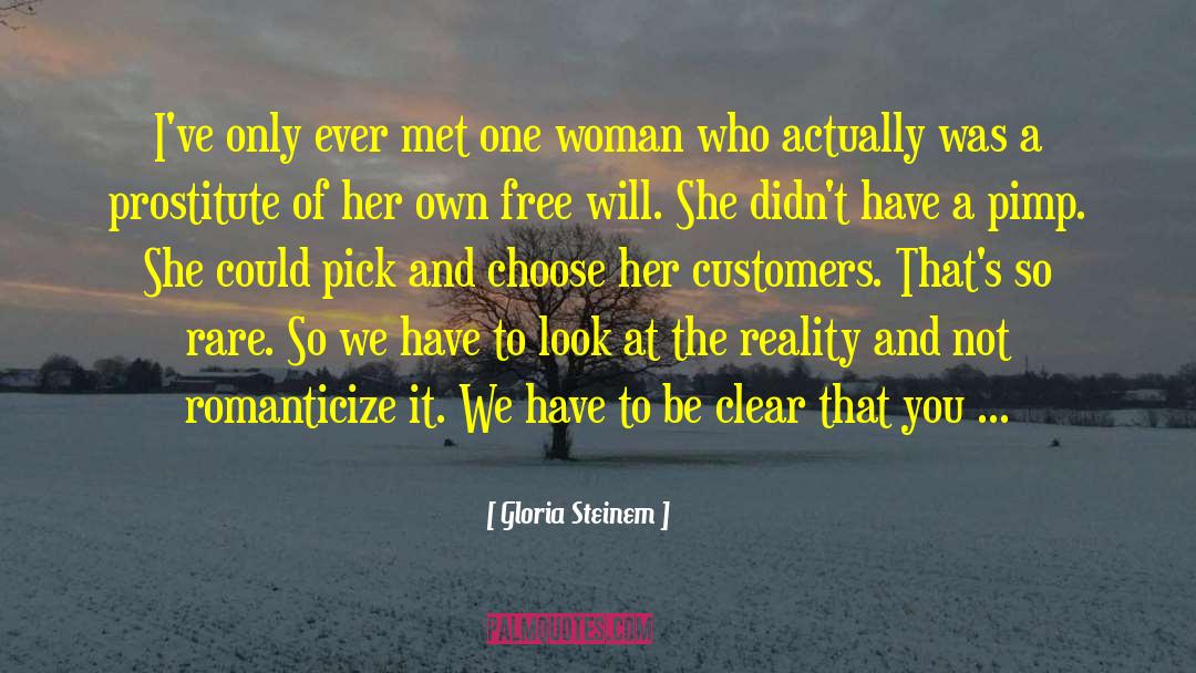 Free Woman quotes by Gloria Steinem