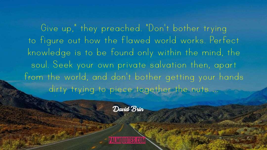 Free Your Soul quotes by David Brin