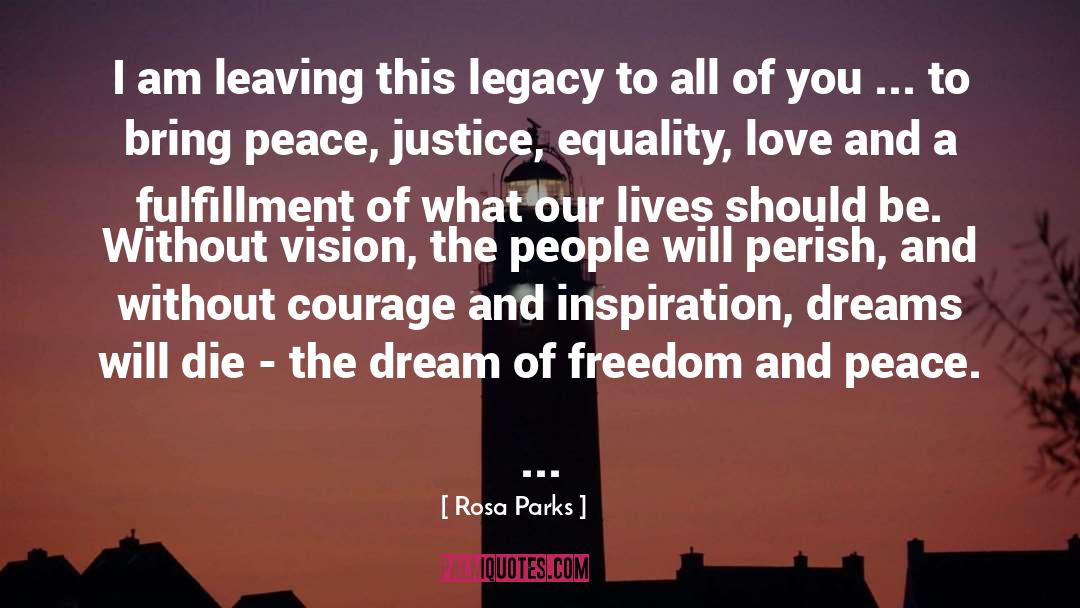Freedom And Peace quotes by Rosa Parks