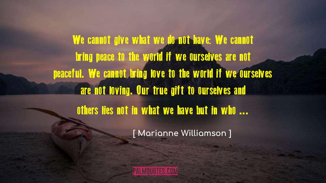 Freedom And Peace quotes by Marianne Williamson