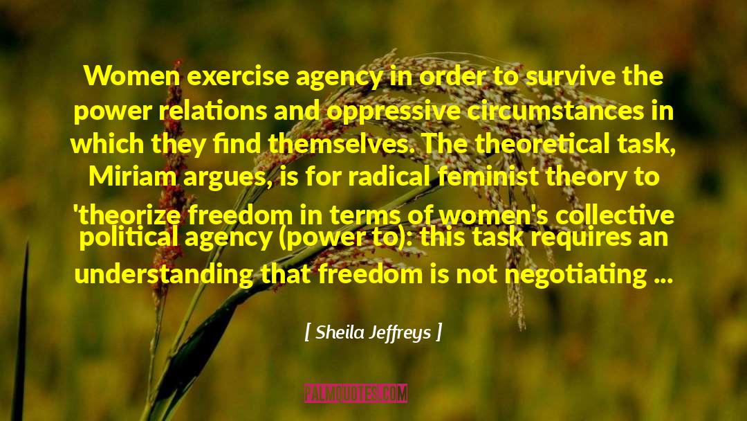 Freedom And Sacrifice quotes by Sheila Jeffreys