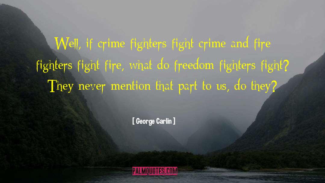 Freedom Fighter quotes by George Carlin