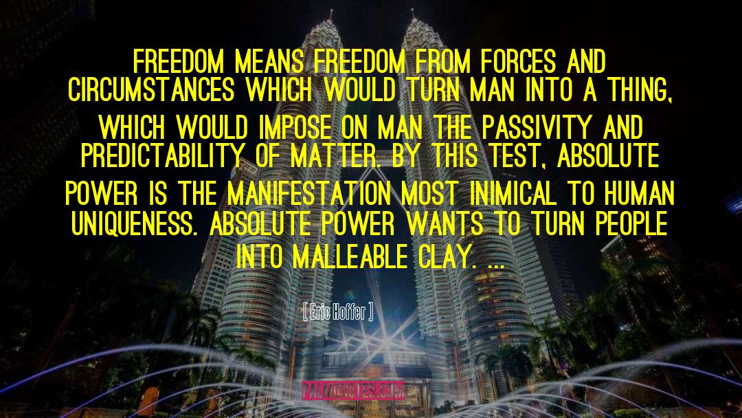 Freedom From Religion quotes by Eric Hoffer