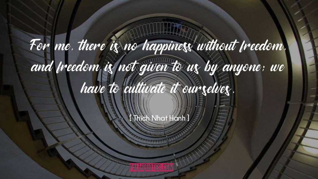 Freedom Happiness Paradise quotes by Thich Nhat Hanh