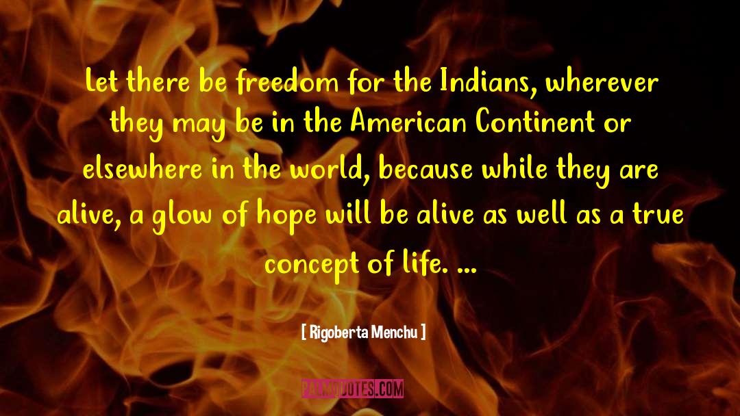 Freedom In Chains quotes by Rigoberta Menchu