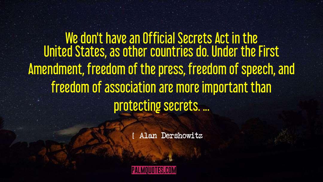 Freedom Of Association quotes by Alan Dershowitz