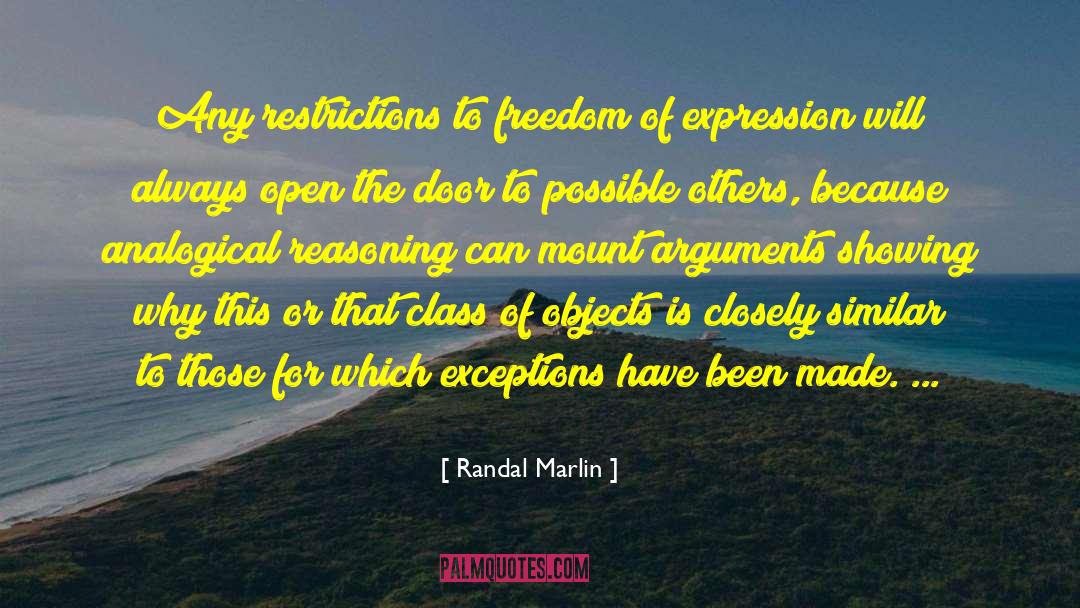 Freedom Of Expression quotes by Randal Marlin