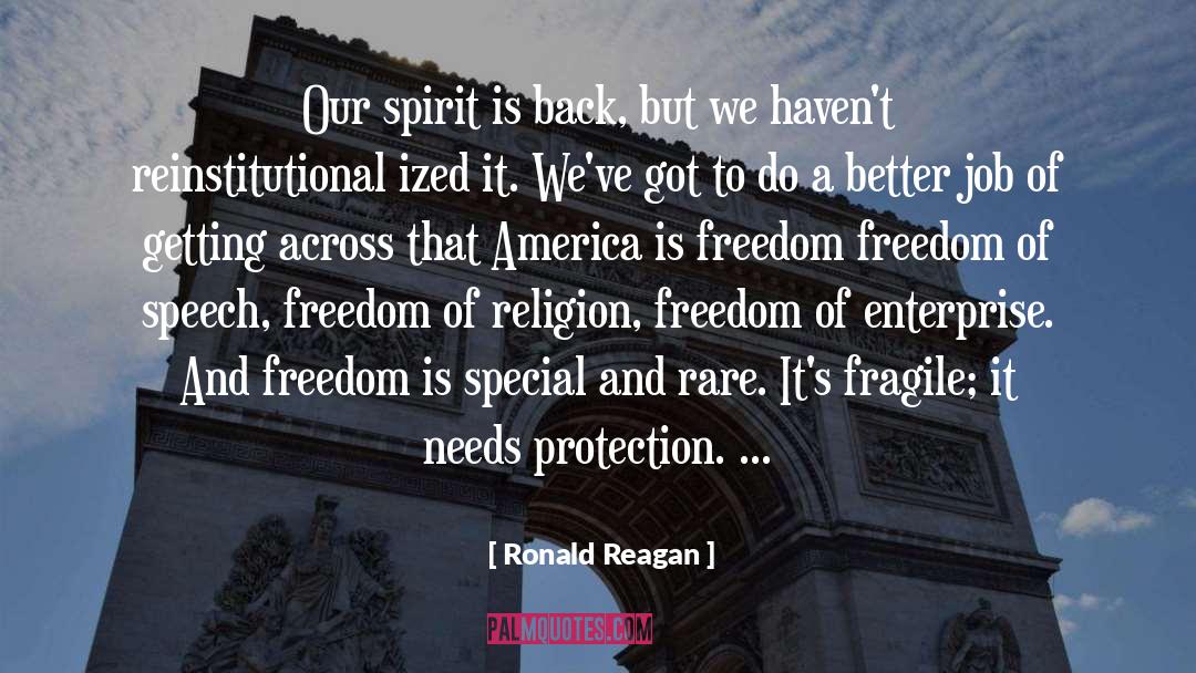 Freedom Of Religion quotes by Ronald Reagan