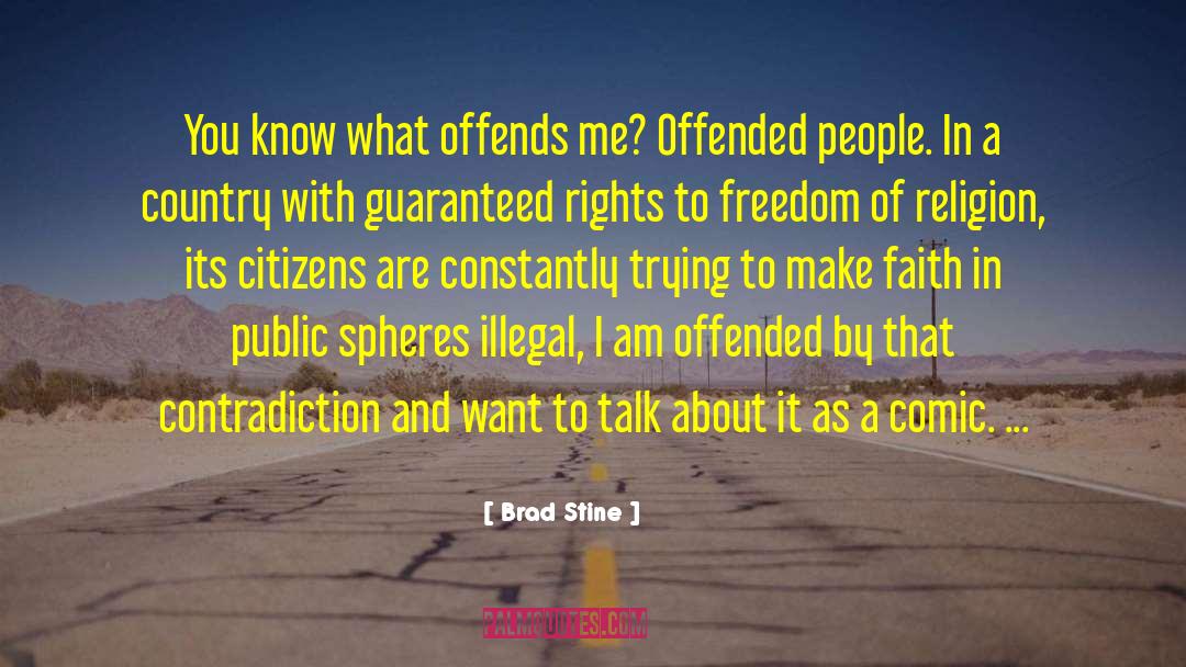 Freedom Of Religion quotes by Brad Stine