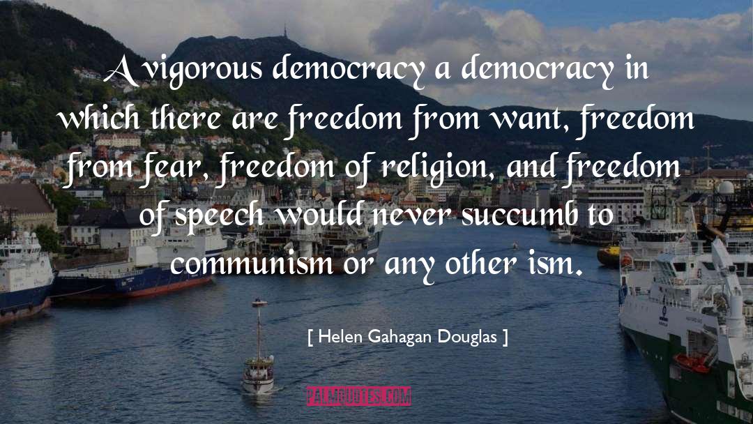 Freedom Of Religion quotes by Helen Gahagan Douglas