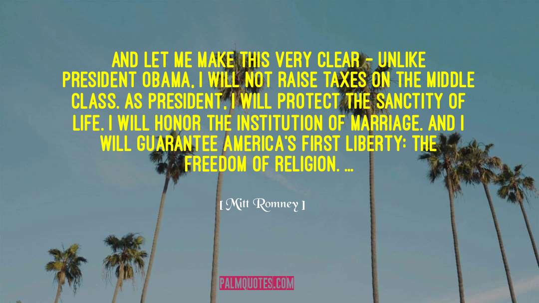 Freedom Of Religion quotes by Mitt Romney